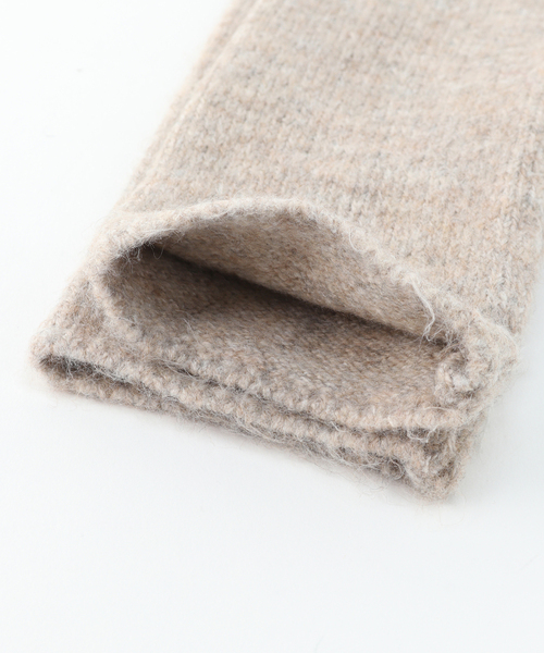 B.C STOCK（ベーセーストック）の「ニットロンググローブ（アームカバー・レディース・チャコールグレー/ベージュ/ネイビー・FREE）」の17枚目の写真