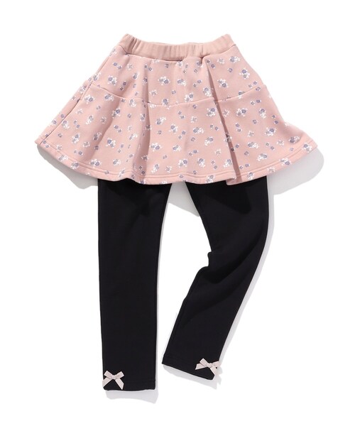 SHOO・LA・RUE（シューラルー）の「◆【90-130cm】裏シャギースカッツ（スカート・キッズ・ブラック系1/ピンク系5・09/11/12/10/13）」の2枚目の写真