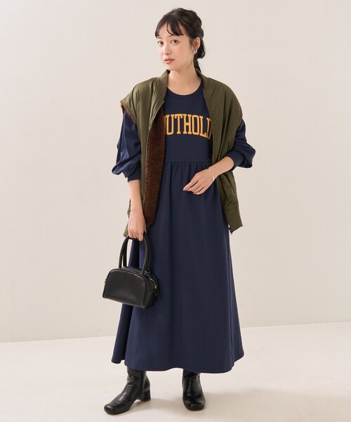 FREAK'S STORE（フリークスストア）の「ウエスト切替裏起毛ワンピース