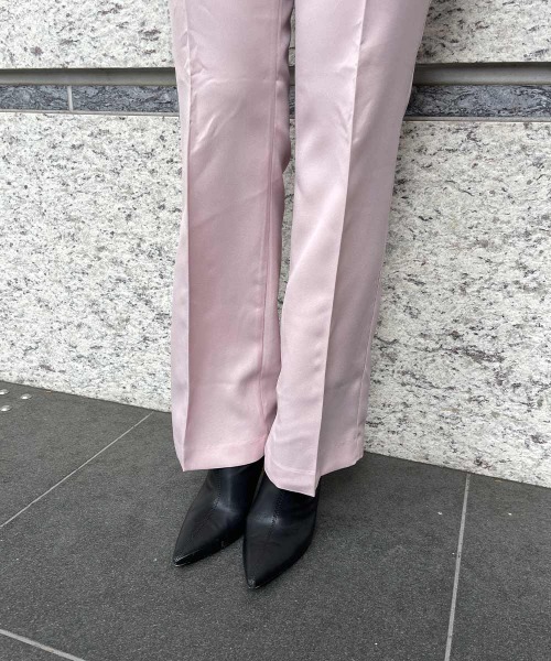esutoreja(エストレジャ)の「センターシームシンプルパンツ(スラックス・レディース・ブラック/ピンク/ベージュ・M/S)」の4枚目の写真