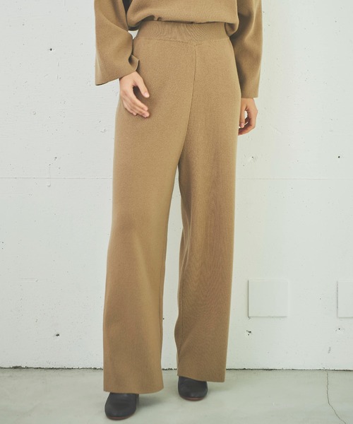 OUTERSUNSET(アウターサンセット)の「all needles three pieces pants(その他パンツ・レディース・チャコールグレー/キャメル・FREE)」の20枚目の写真