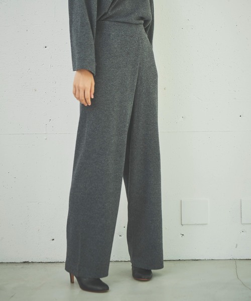 OUTERSUNSET(アウターサンセット)の「all needles three pieces pants(その他パンツ・レディース・チャコールグレー/キャメル・FREE)」の10枚目の写真