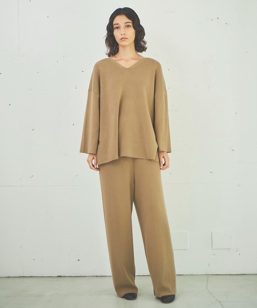 OUTERSUNSET(アウターサンセット)の「all needles three pieces pants(その他パンツ・レディース・チャコールグレー/キャメル・FREE)」の13枚目の写真