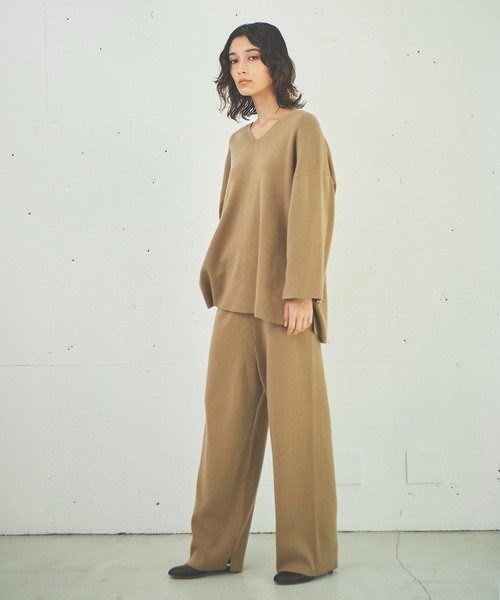 OUTERSUNSET(アウターサンセット)の「all needles three pieces pants(その他パンツ・レディース・チャコールグレー/キャメル・FREE)」の14枚目の写真