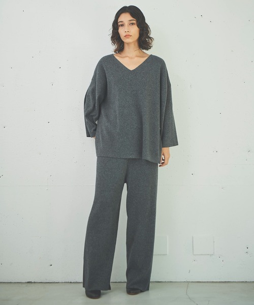 OUTERSUNSET(アウターサンセット)の「all needles three pieces pants(その他パンツ・レディース・チャコールグレー/キャメル・FREE)」の3枚目の写真