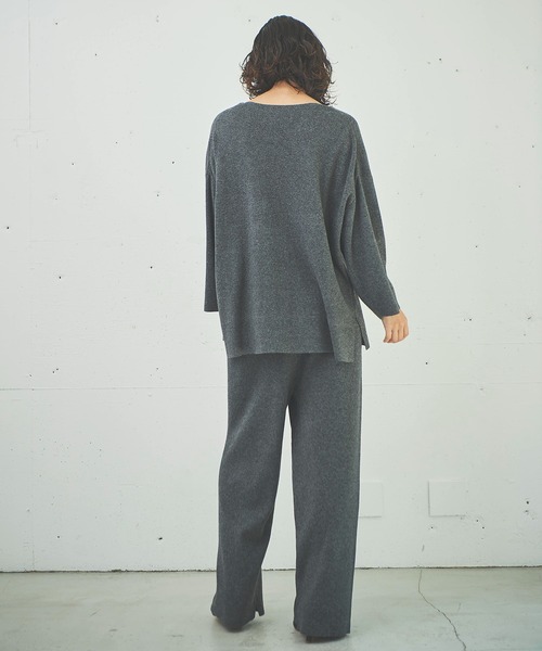 OUTERSUNSET(アウターサンセット)の「all needles three pieces pants(その他パンツ・レディース・チャコールグレー/キャメル・FREE)」の5枚目の写真