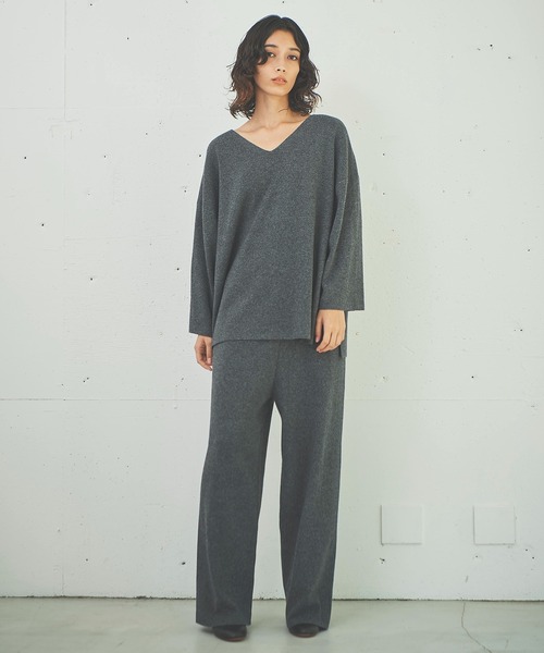 OUTERSUNSET(アウターサンセット)の「all needles three pieces pants(その他パンツ・レディース・チャコールグレー/キャメル・FREE)」の7枚目の写真