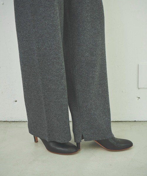 OUTERSUNSET(アウターサンセット)の「all needles three pieces pants(その他パンツ・レディース・チャコールグレー/キャメル・FREE)」の12枚目の写真