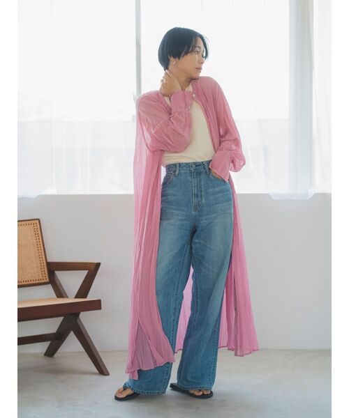 Ungrid（アングリッド）の「2wayワッシャーロングワンピース（ワンピース・レディース・ブラック/パープル/アイボリー・FREE）」の3枚目の写真