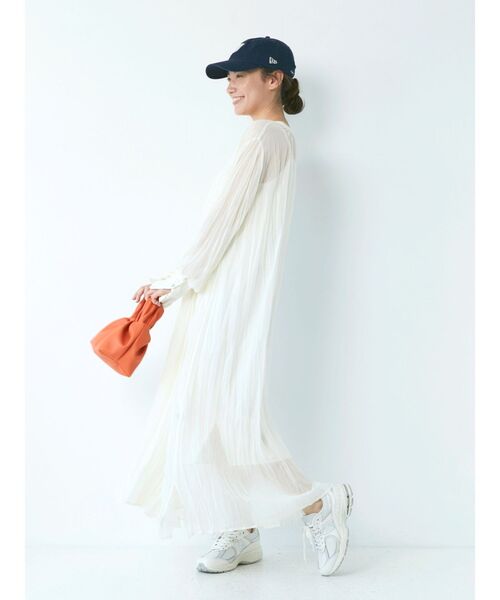 Ungrid（アングリッド）の「2wayワッシャーロングワンピース（ワンピース・レディース・ブラック/パープル/アイボリー・FREE）」の13枚目の写真