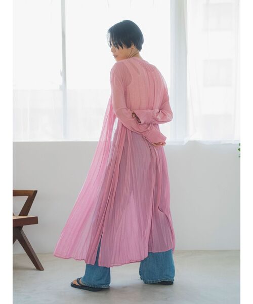 Ungrid（アングリッド）の「2wayワッシャーロングワンピース（ワンピース・レディース・ブラック/パープル/アイボリー・FREE）」の4枚目の写真