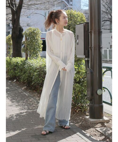 Ungrid（アングリッド）の「2wayワッシャーロングワンピース（ワンピース・レディース・ブラック/パープル/アイボリー・FREE）」の18枚目の写真