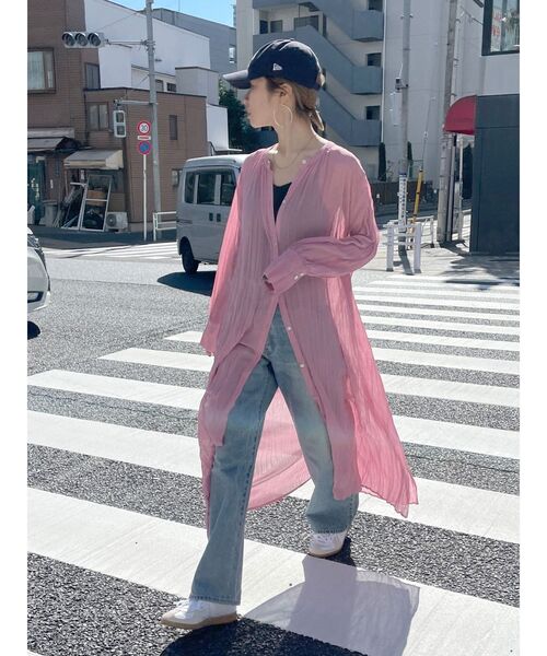 Ungrid（アングリッド）の「2wayワッシャーロングワンピース（ワンピース・レディース・ブラック/パープル/アイボリー・FREE）」の21枚目の写真