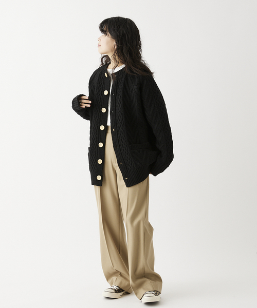 JOURNAL STANDARD relume(ジャーナルスタンダード レリューム)の「フィッシャーマン ニットカーディガン(カーディガン/ボレロ・メンズ・ベージュ/ブラック/グリーン・MEDIUM/LARGE)」の12枚目の写真