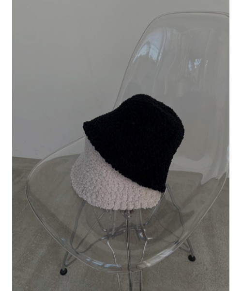 AMAIL(アマイル)の「Mature pon hat(ハット・レディース・アイボリー/ブラック・FREE)」の3枚目の写真