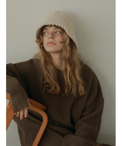 AMAIL(アマイル)の「Mature pon hat(ハット・レディース・アイボリー/ブラック・FREE)」の13枚目の写真