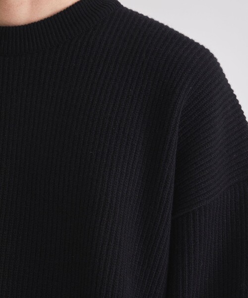 UNITED TOKYO(ユナイテッドトウキョウ)の「CASHMERE WOOL BICOLOR KNIT(ニット/セーター・メンズ・ブラウン/ダークグレー/キナリ・1/2/3)」の6枚目の写真