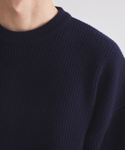 UNITED TOKYO(ユナイテッドトウキョウ)の「CASHMERE WOOL BICOLOR KNIT(ニット/セーター・メンズ・ブラウン/ダークグレー/キナリ・1/2/3)」の11枚目の写真