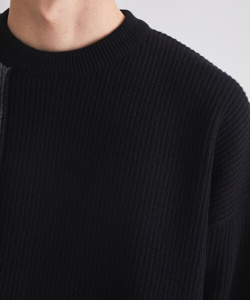 UNITED TOKYO(ユナイテッドトウキョウ)の「CASHMERE WOOL BICOLOR KNIT(ニット/セーター・メンズ・ブラウン/ダークグレー/キナリ・1/2/3)」の16枚目の写真