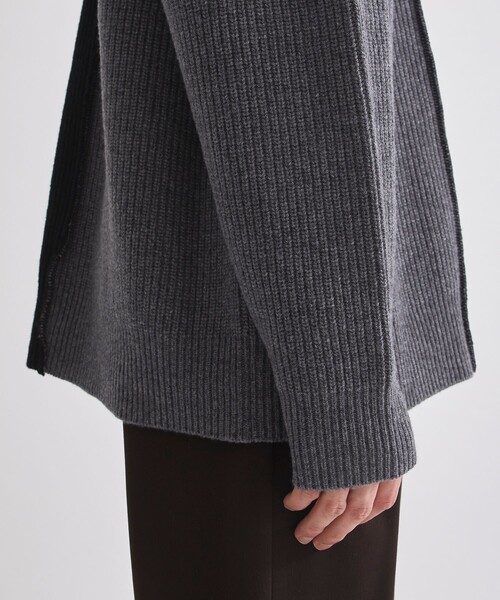 UNITED TOKYO(ユナイテッドトウキョウ)の「CASHMERE WOOL BICOLOR KNIT(ニット/セーター・メンズ・ブラウン/ダークグレー/キナリ・1/2/3)」の17枚目の写真
