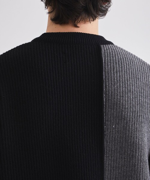 UNITED TOKYO(ユナイテッドトウキョウ)の「CASHMERE WOOL BICOLOR KNIT(ニット/セーター・メンズ・ブラウン/ダークグレー/キナリ・1/2/3)」の18枚目の写真
