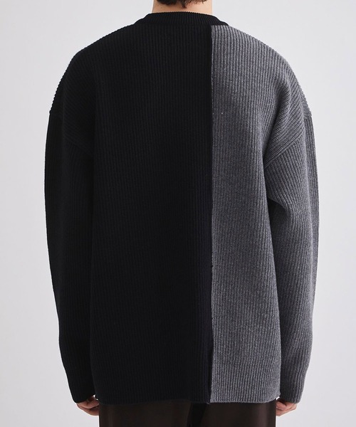 UNITED TOKYO(ユナイテッドトウキョウ)の「CASHMERE WOOL BICOLOR KNIT(ニット/セーター・メンズ・ブラウン/ダークグレー/キナリ・1/2/3)」の21枚目の写真