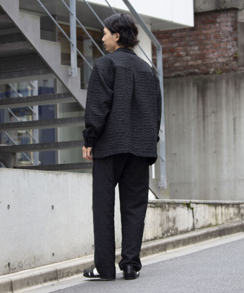 GLOSTER(グロスター)の「【GLOSTER/グロスター】ふくれジャガード イージーパンツ SETUP セットアップ可能(その他パンツ・メンズ・サックスブルー/ライトパープル/ブラック・S/M/L)」の21枚目の写真