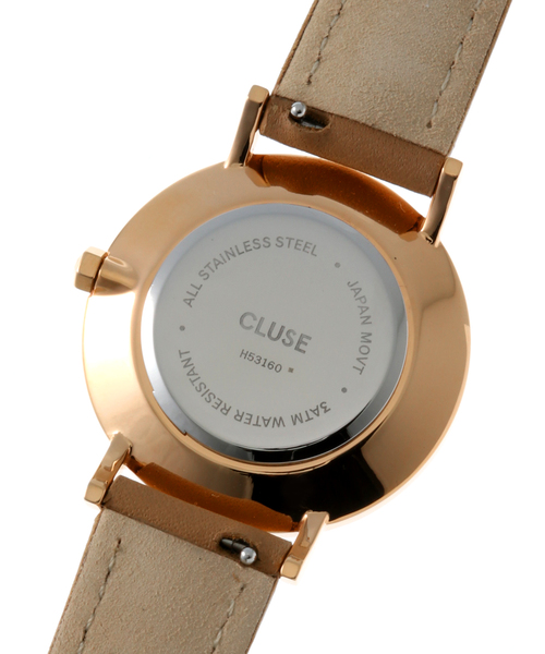 cluse 33mm ローズゴールド / ヘーゼルナッツ CLUSE Vigoureux Watch CW0101210001 Rose Gold Colour/White
