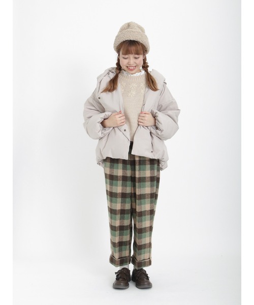 Samansa Mos2（サマンサ モスモス）の「花刺繍入りニットベスト（ベスト・レディース・モカ/ベージュ/グリーン/ブラック・ﾌﾘ-）」の11枚目の写真