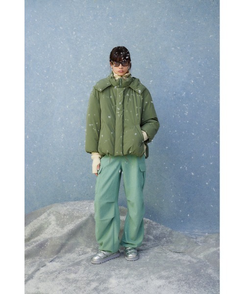 MOUSSY(マウジー)の「CARGO TROUSERS(カーゴパンツ・レディース・ミント/オフホワイト・2/1)」の14枚目の写真