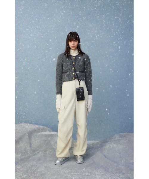 MOUSSY(マウジー)の「CARGO TROUSERS(カーゴパンツ・レディース・ミント/オフホワイト・2/1)」の12枚目の写真