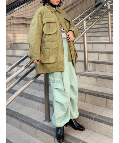 MOUSSY(マウジー)の「CARGO TROUSERS(カーゴパンツ・レディース・ミント/オフホワイト・2/1)」の20枚目の写真