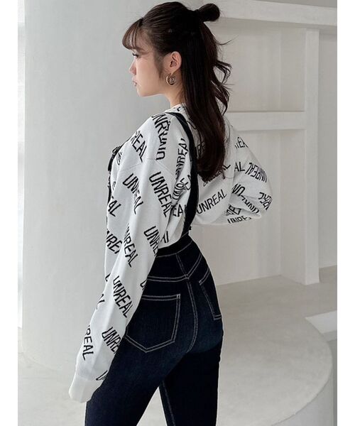 GYDA（ジェイダ）の「UNREAL PATTERN ニットトップス（ニット/セーター・レディース・ブラック/パープル/オフホワイト・FREE）」の20枚目の写真