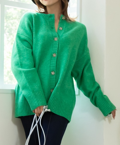 セール】2WAYラウンドネックニットカーディガン（カーディガン/ボレロ