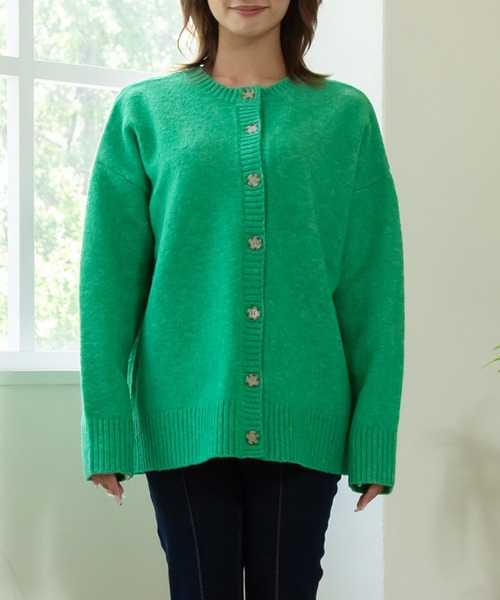 セール】2WAYラウンドネックニットカーディガン（カーディガン/ボレロ