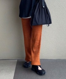 【XSサイズあり】リブストレートパンツ