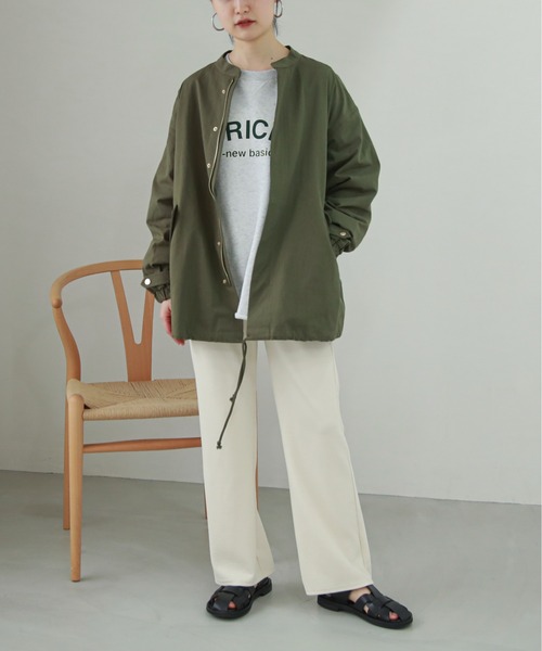 feepur by saya（フェピュールバイサヤ）の「【XSサイズあり】リブストレートパンツ（その他パンツ・レディース・オフホワイト/グレー/杢グレー/ブルー/ブラック/パープル/ブラウン/カーキ/オレンジ・X-SMALL/MEDIUM）」の19枚目の写真