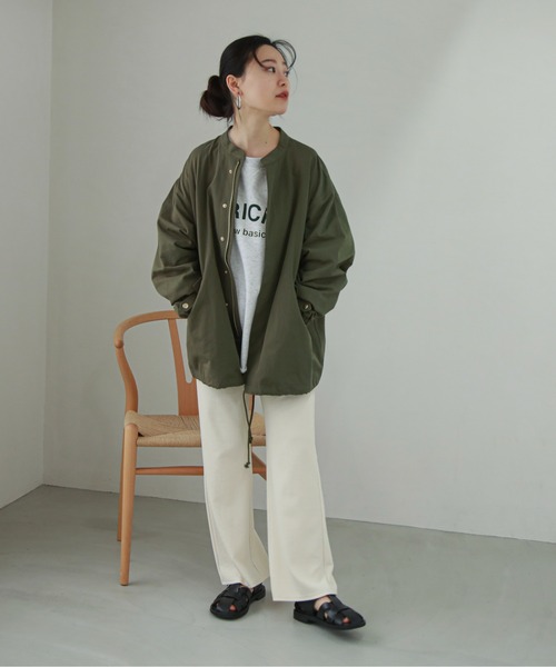 feepur by saya（フェピュールバイサヤ）の「【XSサイズあり】リブストレートパンツ（その他パンツ・レディース・オフホワイト/グレー/杢グレー/ブルー/ブラック/パープル/ブラウン/カーキ/オレンジ・X-SMALL/MEDIUM）」の20枚目の写真