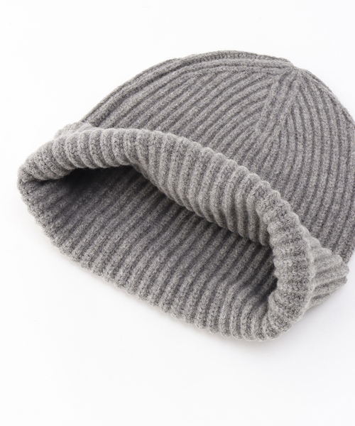 AP STUDIO（エーピーストゥディオ）の「リブニットキャップ（ニットキャップ/ビーニー・レディース・ネイビー/チャコールグレー・FREE）」の9枚目の写真