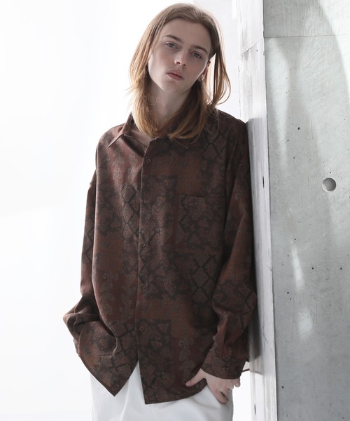 美品✨ワイズ ブラウス チェック ウール オーバーサイズ ドレープ Y's