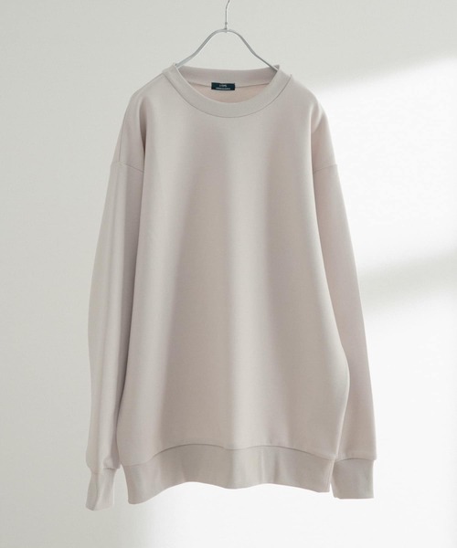 ITEMS URBANRESEARCH(アイテムズ アーバンリサーチ)の「TRストレッチダンボール クルーネックプルオーバー(スウェット・メンズ・グレー系その他/グレー/ブラック/ブルー・LARGE/MEDIUM)」の3枚目の写真