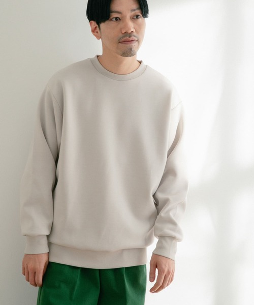ITEMS URBANRESEARCH(アイテムズ アーバンリサーチ)の「TRストレッチダンボール クルーネックプルオーバー(スウェット・メンズ・グレー系その他/グレー/ブラック/ブルー・LARGE/MEDIUM)」の5枚目の写真