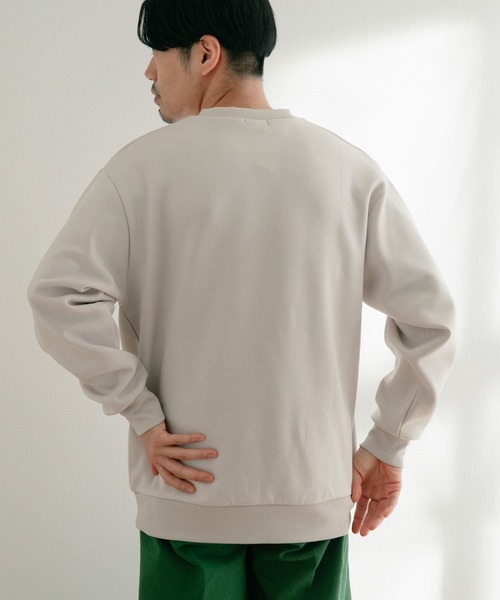 ITEMS URBANRESEARCH(アイテムズ アーバンリサーチ)の「TRストレッチダンボール クルーネックプルオーバー(スウェット・メンズ・グレー系その他/グレー/ブラック/ブルー・LARGE/MEDIUM)」の7枚目の写真