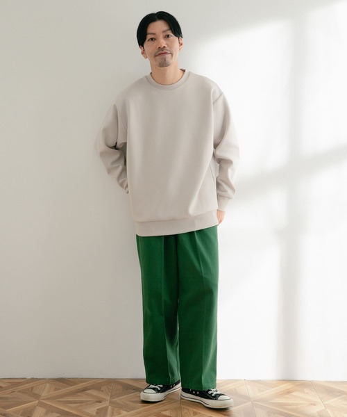 ITEMS URBANRESEARCH(アイテムズ アーバンリサーチ)の「TRストレッチダンボール クルーネックプルオーバー(スウェット・メンズ・グレー系その他/グレー/ブラック/ブルー・LARGE/MEDIUM)」の8枚目の写真