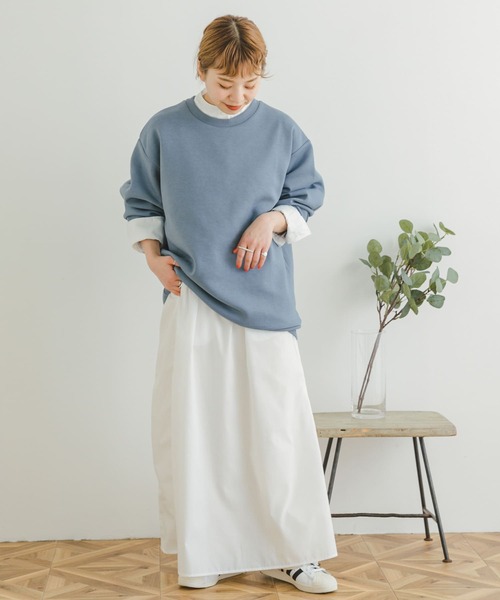 ITEMS URBANRESEARCH(アイテムズ アーバンリサーチ)の「TRストレッチダンボール クルーネックプルオーバー(スウェット・メンズ・グレー系その他/グレー/ブラック/ブルー・LARGE/MEDIUM)」の12枚目の写真