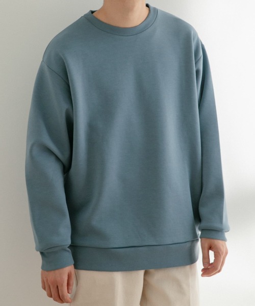 ITEMS URBANRESEARCH(アイテムズ アーバンリサーチ)の「TRストレッチダンボール クルーネックプルオーバー(スウェット・メンズ・グレー系その他/グレー/ブラック/ブルー・LARGE/MEDIUM)」の19枚目の写真