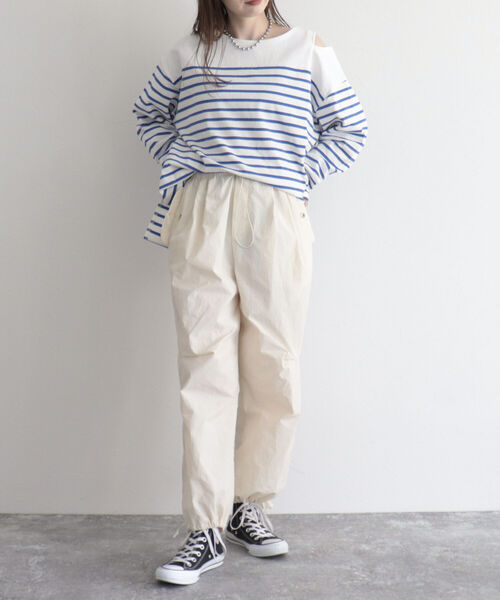 fredy emue（フレディエミュ）の「ボーダーカットアウトプルオーバー（Tシャツ/カットソー・レディース・ブラック系その他/グリーン系その他/ブルー系その他・38）」の12枚目の写真
