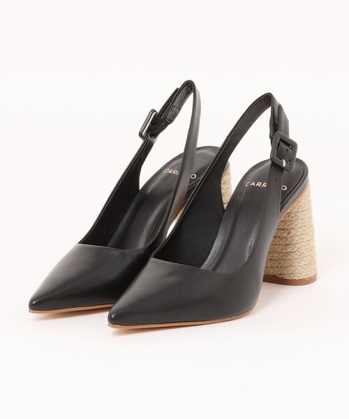CARRANO（カラーノ）の「【CARRANO】ポインテッドトゥスリングバックパンプス(631300)（パンプス・レディース・ブラック・36/37/38/35）」の5枚目の写真