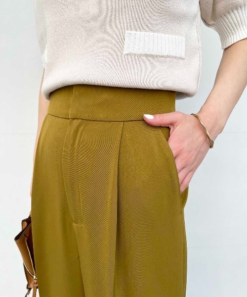 PICCIN（ピッチン）の「ハイウエストワイドパンツ（スラックス・レディース・ブラウン/グレー/ブラック・S/M）」の10枚目の写真