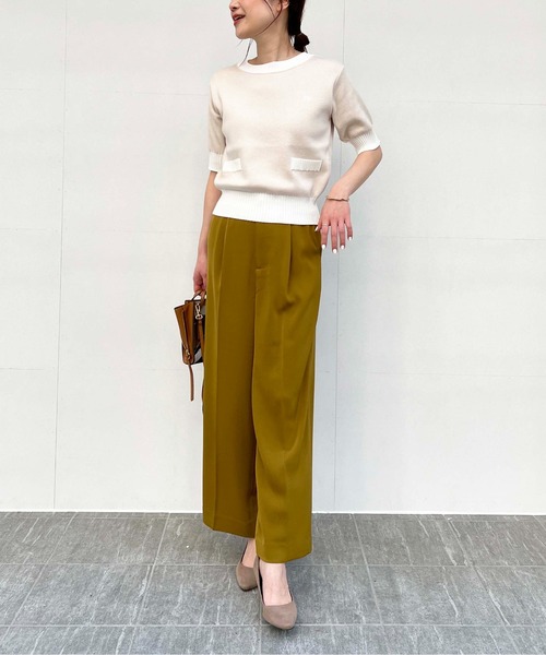 PICCIN（ピッチン）の「ハイウエストワイドパンツ（スラックス・レディース・ブラウン/グレー/ブラック・S/M）」の11枚目の写真